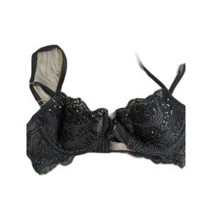 Victoria Secret Very Sexy Black Lacey Demi Bra Women's 34B